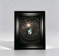 Handcrafted Iridescent Conch Shell Mosaic Wall Art (Finished Frame or DIY Craft Kit) - Celestial Galaxy Gothic Home Decor